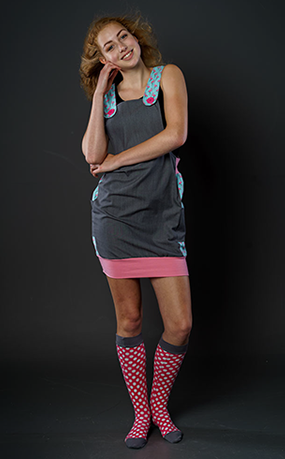 Trägerballonrock Original, Latzrock, Latzkleid, 